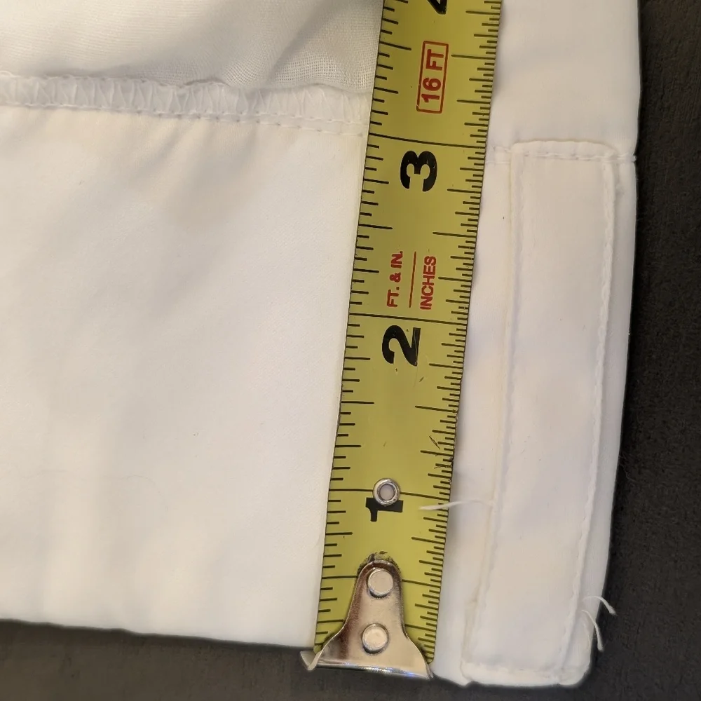 Cindy Crawford Style White Satin Boho Curtain Pleated Rod Pocket Size  84